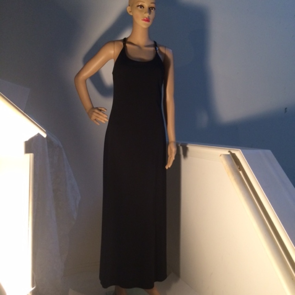 Taiga Paris Black Dress w/  Tortoise Shell Accents